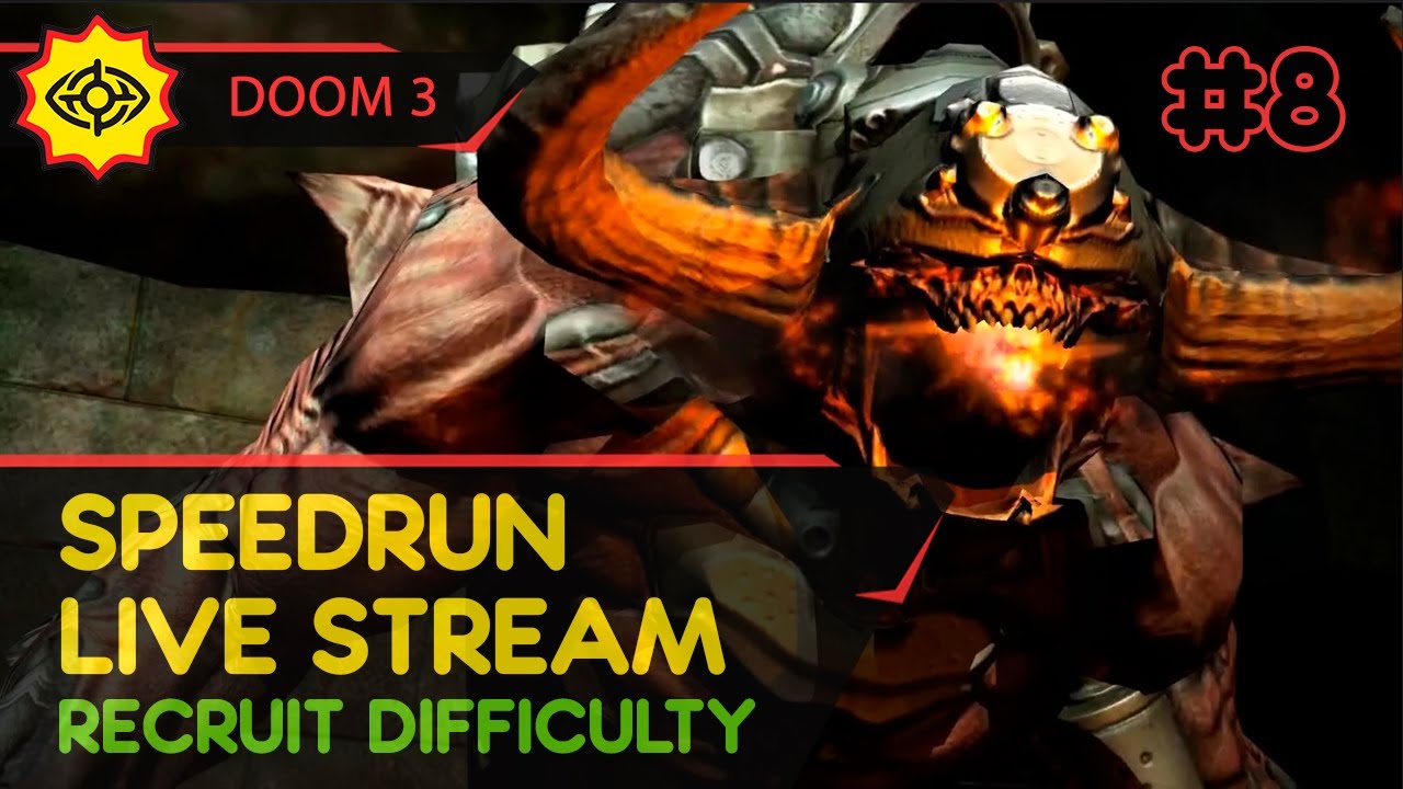 DOOM 3 - SpeedRun - БЫСТРОЕ ПРОХОЖДЕНИЕ ТРЕТЬЕЙ ЧАСТИ! #8 [LIVE] |  Central-Games.Ru